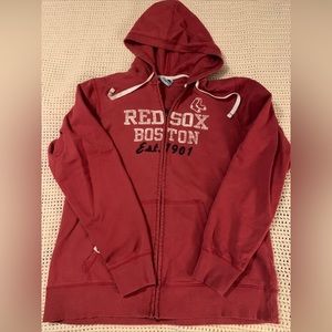Boston Red Sox Jacket With Hood By Majestic Size Medium? Full Zip